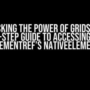 Unlocking the Power of Gridster: A Step-by-Step Guide to Accessing it using ElementRef’s nativeElement