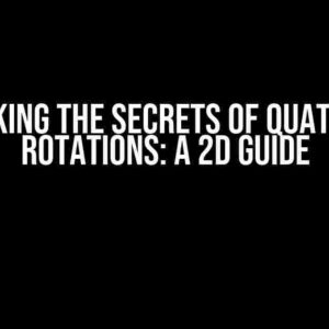 Unlocking the Secrets of Quaternion Rotations: A 2D Guide